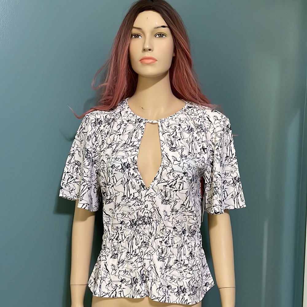 Open Edit keyhole shirt